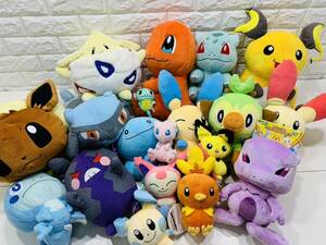 169*140 size fully 1 jpy ~ Pokemon Pocket Monster Pokemon limitation rare goods miscellaneous goods soft toy large amount that time thing Cara together set 