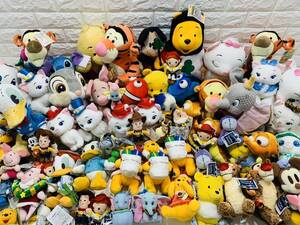 195*160 size fully 1 jpy ~* Disney Vintage Mickey Pooh Donald etc. soft toy goods miscellaneous goods large amount together set 