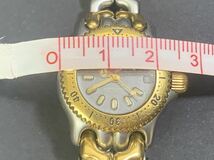 【不動】TAG HEUER タグホイヤー 595.208 クォーツ レディース腕時計 リューズ、ベゼル正常 IK_画像4