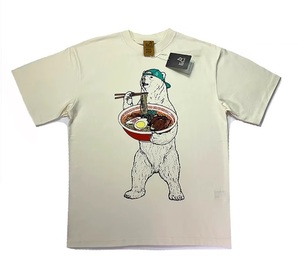 go slow caravan/ ゴースローキャラバン ラーメン クマ 熊／Ｔシャツ／M