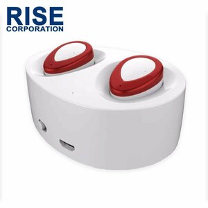  левый правый independent type Bluetooth4.1 беспроводной слуховай аппарат белый / красный Mike встроенный "свободные руки" стерео headset зарядка место хранения с футляром 