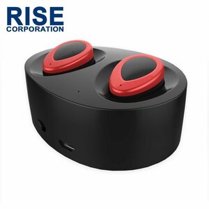  левый правый independent type Bluetooth4.1 беспроводной слуховай аппарат черный / красный Mike встроенный "свободные руки" стерео headset зарядка место хранения с футляром 