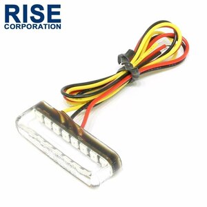 小型 埋め込み式 マイクロミニ ビルトイン LED テールライト クリアレンズ 車検対応 レッド発光