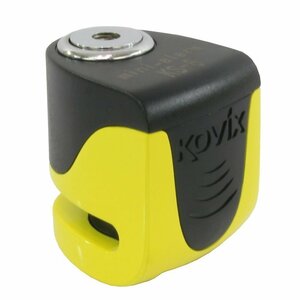 KOVIX(コビックス) 世界最小 最軽量 USB充電機能搭載 大音量アラーム付き セキュリティ ブレーキディスクロック KS-6 (カラー：イエロー)