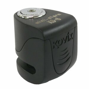 KOVIX(コビックス) 世界最小 最軽量 USB充電機能搭載 大音量アラーム付き セキュリティ ブレーキディスクロック KS-6 (カラー：ブラック)