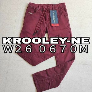 極美品 DIESEL Ｗ２６ ディーゼル デニム ジョグ ジーンズ JOGG JEANS KROOLEY-NE 0670M 送料込