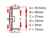 BMW AC SCHNITZER ホイールキャップ ホイール ハブキャップ センター キャップ保護 防塵 4個セット 外径60mm T189番_画像9