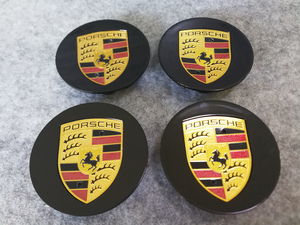 ポルシェ PORSCHE ホイールキャップ ホイール ハブキャップ センター キャップ保護 防塵 4個セット 外径75mm 　18番