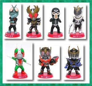 即決 仮面ライダートイフル首ふりVol.1シークレット込全7種SET