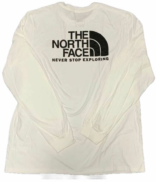 THE NORTH FACE 長袖Tシャツ　海外XLサイズ　ホワイト