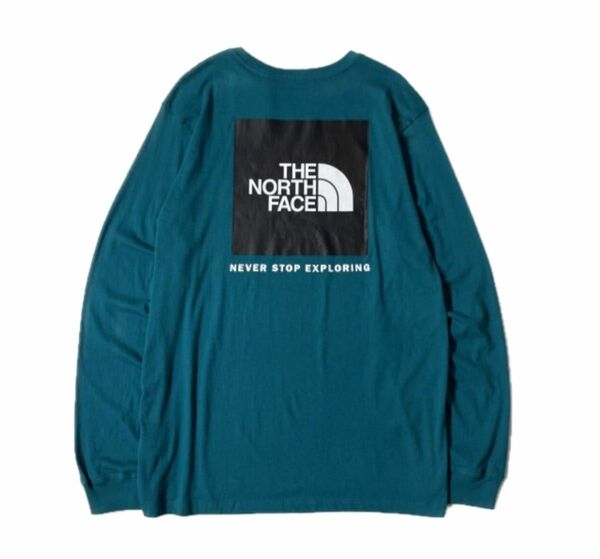 THE NORTH FACE ロンT 海外Lサイズ ボックスロゴ