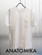 ANATOMICA 新品未使用 アメリカ製 ホールガーメント ポケットTシャツ M / アナトミカ Made in USA Pocket TEE S/S カットソー 丸胴_画像1