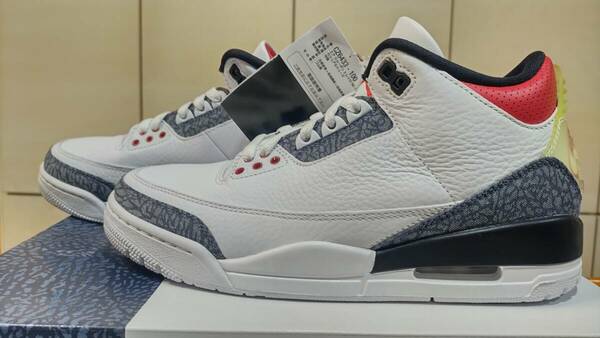 Nike Air Jordan 3 Retro SE-T CO JP Fire Red Denim US8 26cm 【CZ6433-100】【送料無料】