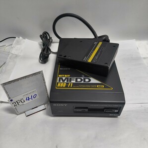 「2FG410」B6346M SONY マイクロフロッピーディスクドライブ MSX MFDD HBD-F1 通電確認 現状出品(240502)の画像1