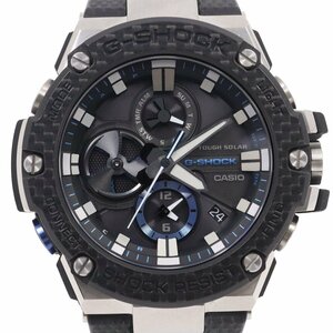 カシオ G-SHOCK Gスチール カーボンベゼル Bluetooth スマートフォンリンク タフソーラー メンズ 腕時計 GST-B100XA-1AJF【いおき質店】管2