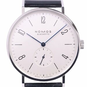 NOMOSnomo Stan jento38mm механический завод мужские наручные часы small second серебряный циферблат оригинальный кожа ремень TN1A1W238[... ломбард ]