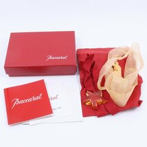 Baccarat バカラ スター ペンダント ネックレス 750金具/クリスタル オレンジ系【いおき質店】_画像8