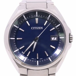  Citizen Atessa Eko-Drive radio wave Direct flight men's wristwatch titanium navy face CB3010-57L[... pawnshop ]