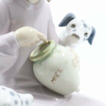 LLADRO リヤドロ ハチミツが大好き 女の子 犬 置き物 フィギュリン【いおき質店】_画像5