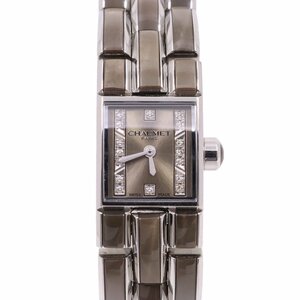CHAUMET Chaumet Kei sis lumiere crystal quartz lady's wristwatch with diamond Brown face W19611-34B[... pawnshop ]
