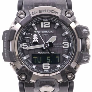 カシオ G-SHOCK カーボン マッドマスター ソーラー電波 トリプルセンサー アナデジ メンズ 腕時計 GWG-2000-1A1JF【いおき質店】