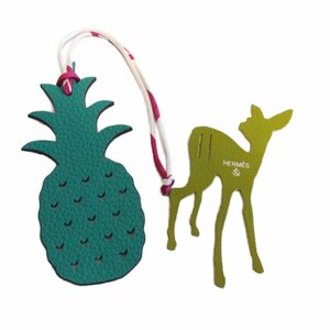 HERMES Hermes pti ash charm pineapple deer green group [... pawnshop ]