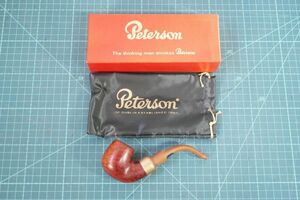 [NZ][G098960] Peterson ピーターソン STANDARD 314 K&P PETERSONS アンティーク 喫煙 パイプ 収納袋、元箱付き