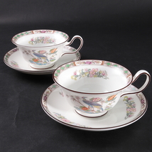 ◆◇WEDGWOOD ウェッジウッド クタニクレーン ティーカップ＆ソーサー 2客◇◆_画像1