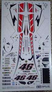  Tamiya 1/12 Yamaha YZR-M1 50th Anniversary 2005 год Moto GP Final Race барен sia выпуск No.46 номер товара 14115 для karuto graph переводная картинка 