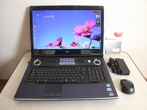 ☆高速大容量SSD搭載 FMV LIFEBOOK NH900/5BD Core i5-560M 2.66GHz/8GB/SSD480GB/18.4型フルHD/Windows 7 (Windows10) ☆4109