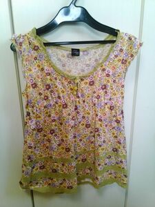 [ no sleeve ] lovely * floral print * size :M