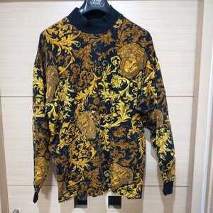 * Versace cotton pull over long sleeve *