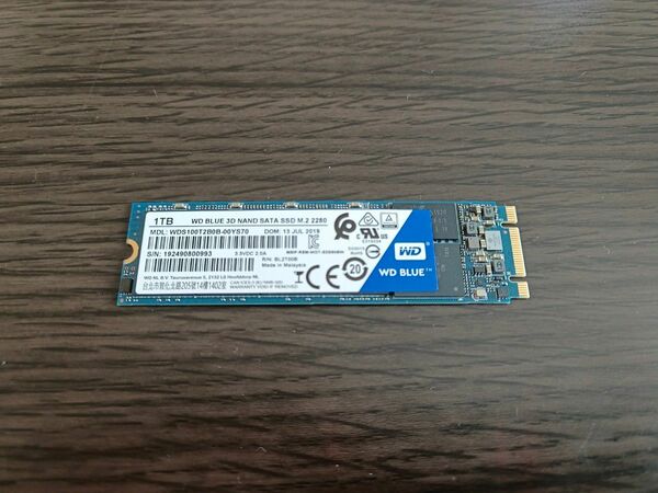 WD blue 3D nand SATA SSD M.2 2280 1TB