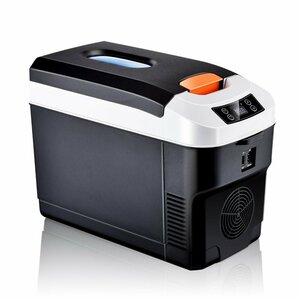 10L in-vehicle refrigerator portable refrigerator -10*C~+65*C adjustment keep ... small size refrigerator cooler-box home use car quiet sound DC12V/24V black 