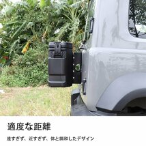 新型スズキジムニー リア収納ボックス JB64/JB74 テールゲート 工具箱 ツールボックス 小物収納 外装パーツ カスタム専用設計 増設用 耐重_画像6