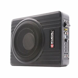 8 -inch 600W car under seat subwoofer active power amplifier base attaching 12V Powered Subwoofer compact light weight small size single goods 