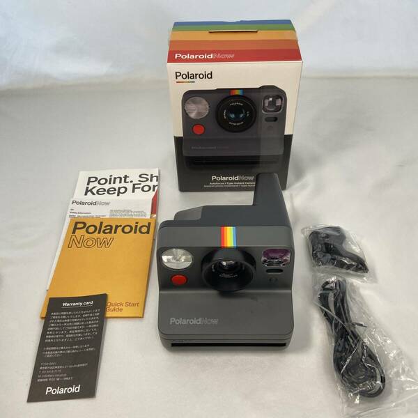 【送料無料】Polaroid インスタントカメラ Polaroid Now ブラック i-Type/600フィルム使用 ビューファインダー搭載