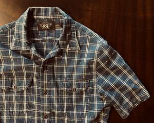 RRL ダブルアールエル チェック柄 半袖シャツ size S