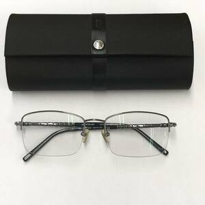 ☆MONTBLANC モンブラン MB0240 ハーフリム TITAN 54□18-140 度入り メガネ 眼鏡 !