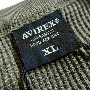 AVIREX アヴィレックス 速乾ワッフル ステンシルプリント クルーネック 半袖 サーマル Tシャツ カットソー 3134054 310 XL ▲011▼bus264usの画像6