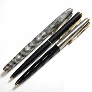 PARKER パーカーUSA製 フランス製 パーカー75 14K 万年筆 パーカー45 ボールペン 筆記具 3本セット ▲003▼bus115gi