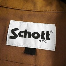 Schott ショット 新品 高耐久TC素材 ボックスシルエット オープンカラー 開襟 長袖 ワークシャツ 3115070 50 M ▲022▼bus343us_画像5