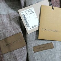 CORNELIANI ID コルネリアーニ 新品 定価19.8万 伊製 清涼リネン100％ 麻 メランジカラー サファリジャケット 768J9607 48 ▲110▼bus9574a_画像8