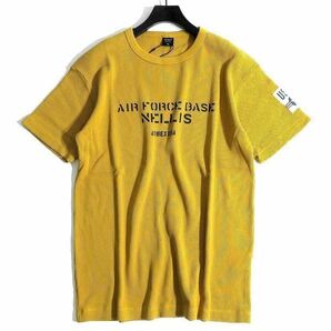 AVIREX アヴィレックス 速乾ワッフル ステンシルプリント クルーネック 半袖 サーマルTシャツ カットソー 3134054 423 M ▲011▼bus259usの画像2