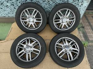 SG-E 13インチ 4J +44 PCD100 4穴/ヨコハマBluEarth 155/65R13 2018年製 4本セット #407-3