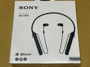 新品未開封 SONY WI-C400（B）ブラック ワイヤレスステレオヘッドセット