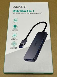 新品未開封 AUKEY Unity Slim 4-in-1 4ポート搭載 USB3.1 Gen1対応 USB-Aハブ CB-H36