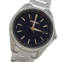 １円〜 セイコー SEIKO セレクション 7B75-0AA0 SBTM293 時計 メンズ ブランド ワールドタイム ソーラー 電波 チタン(v0081059200)_画像1