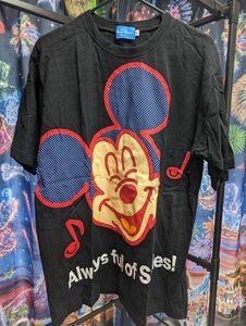 DisneyResortディズニーリゾートデカミッキーお城TシャツL