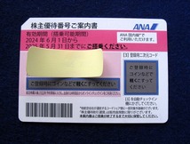 ◆【最新】全日空 ANA株主優待券 2024年6月1日～2025年5月31日まで 4枚　グループ優待券 2024年6月１日～2024年11月30日まで １冊◆_画像2